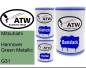 Preview: Mitsubishi, Hannover Green Metallic, G31: 500ml Lackdose + 500ml Klarlack + 250ml Härter - Set, von ATW Autoteile West.